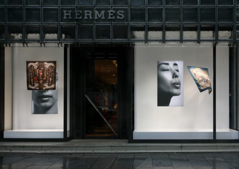 tokujin yoshioka hermes window display 468x331 Maison Hermès   Installation by Tokujin Yoshioka