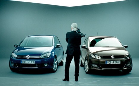 Golf Polo Style by Karl Lagerfeld 468x291 Karl Lagerfeld dans une publicité Volkswagen
