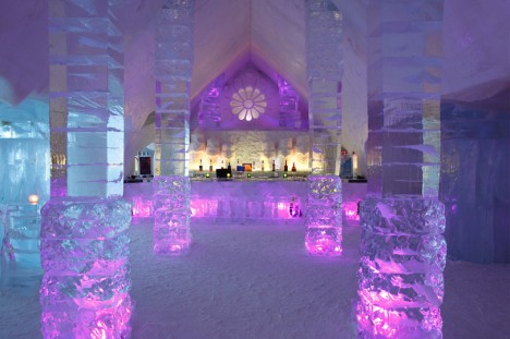 LHôtel de Glace de Québec mise sur la biodiversité photo hotel de glace 468x311 LHôtel de Glace de Québec mise sur la biodiversité