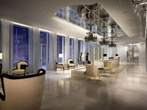 Un hôtel Trump ouvre à Toronto photo Trump Toronto lobby 468x351 Un hôtel Trump ouvre à Toronto