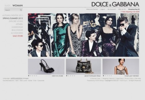 Dolce & Gabbana ouvrent leurs boutiques en ligne photo Dolce Gabbana e commerce 468x324 Dolce & Gabbana ouvrent leurs boutiques en ligne