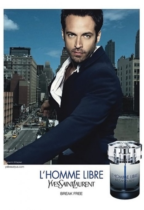 YSL L Homme Libre 468x682 Benjamin Millepied pose pour YSL LHomme Libre