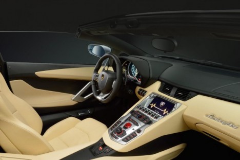 Lamborghini Aventador Roadster photo Lamborghini Aventador roadster interior 468x311 Lamborghini Aventador Roadster