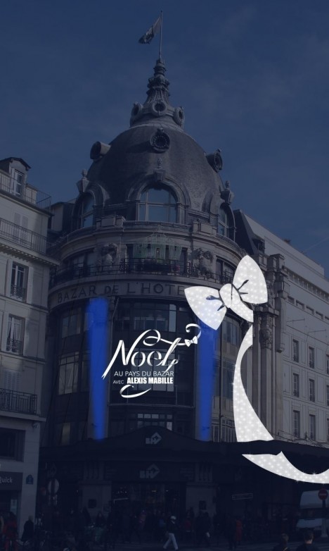 Noel au pays du Bazar avec Alexis Mabille 468x782 Alexis Mabille revêt le BHV de ses habits de Noël