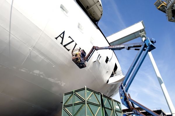 LAzura voguera bientôt sur les flots photo paquebot azura LAzura voguera bientôt sur les flots