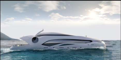 L’Oculus Un yacht en forme de baleine photo L’Oculus Un yacht en forme de baleine