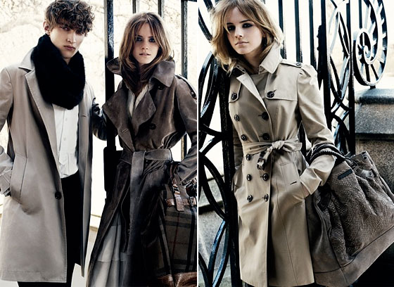 Emma Watson égérie de Burberry photo watson burberry Emma Watson égérie de Burberry