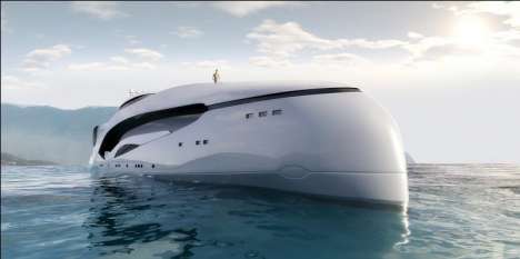 L’Oculus Un yacht en forme de baleine photo L’Oculus Un yacht en forme de baleine